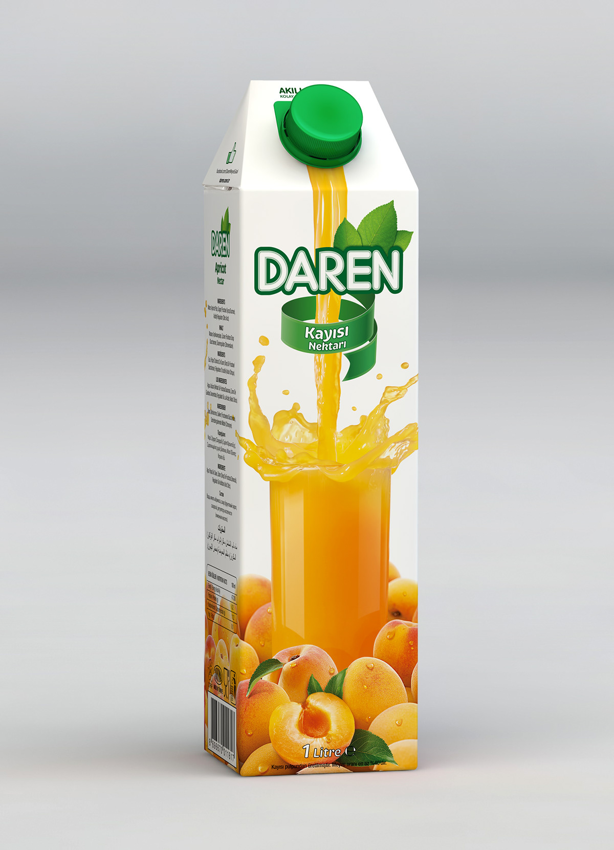 Daren fruit juice Meyve Suyu package design  Paket Tasarımı Gürkan Bayındır