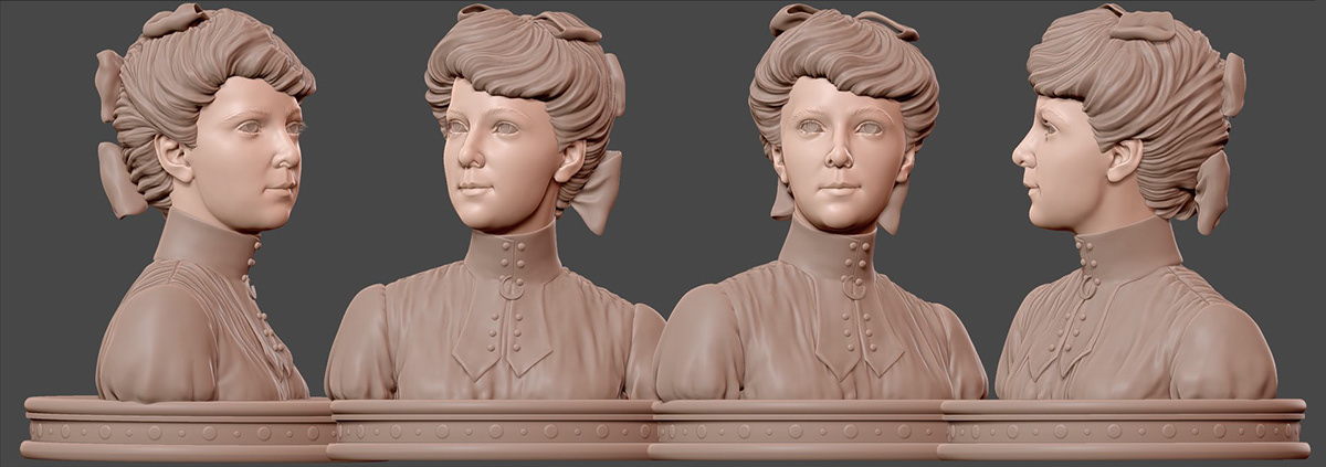 sculpture CGI Virtual Character