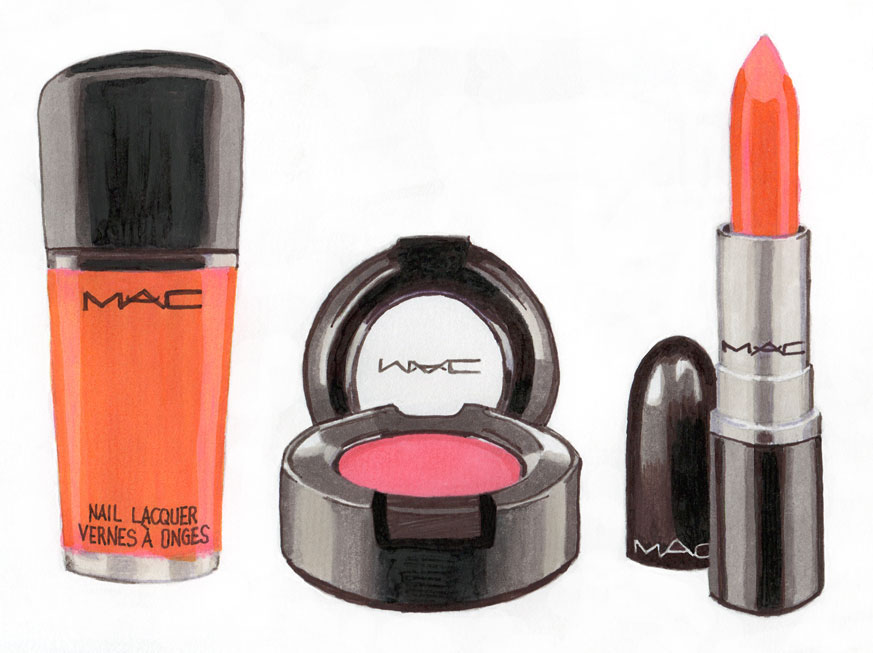 ladie's cosmetics cosmetics lipstick nail polish