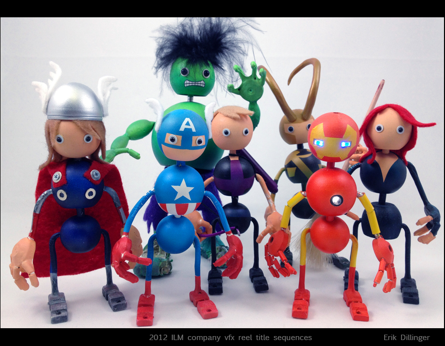 stop motion animation puppets handmade miniatures Modelmaking Avengers iron man captain america Loki Hulk