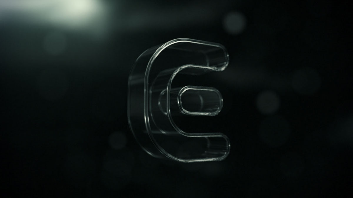 logo animation 3D glass 3D Type 3d logo