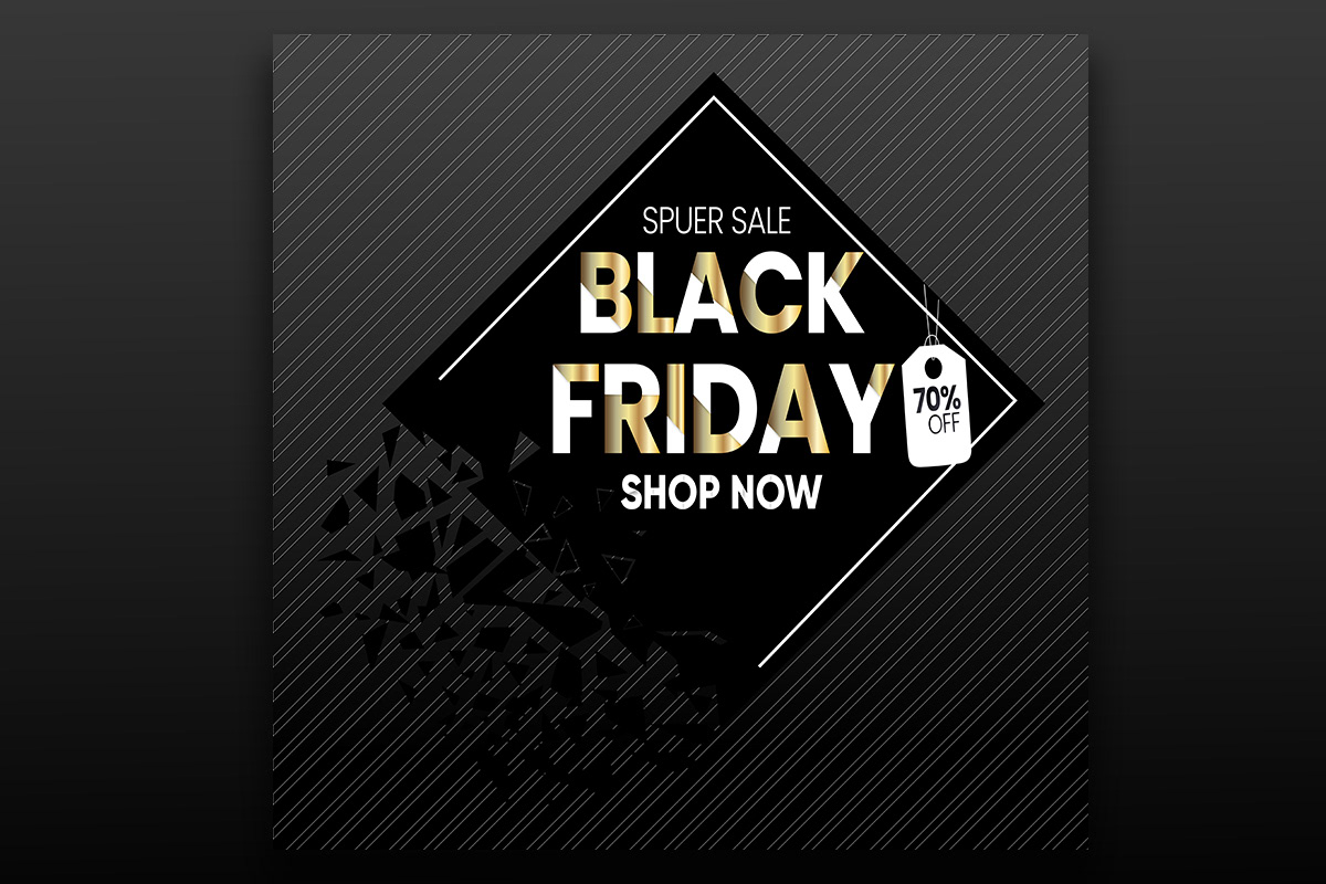 banner black Friday ILLUSTRATION  offer poster sale tag template vector