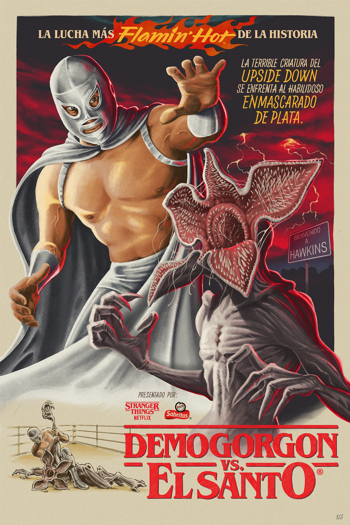 collectible design digital illustration ILLUSTRATION  mexico Netflix pepsico poster Procreate Stranger Things