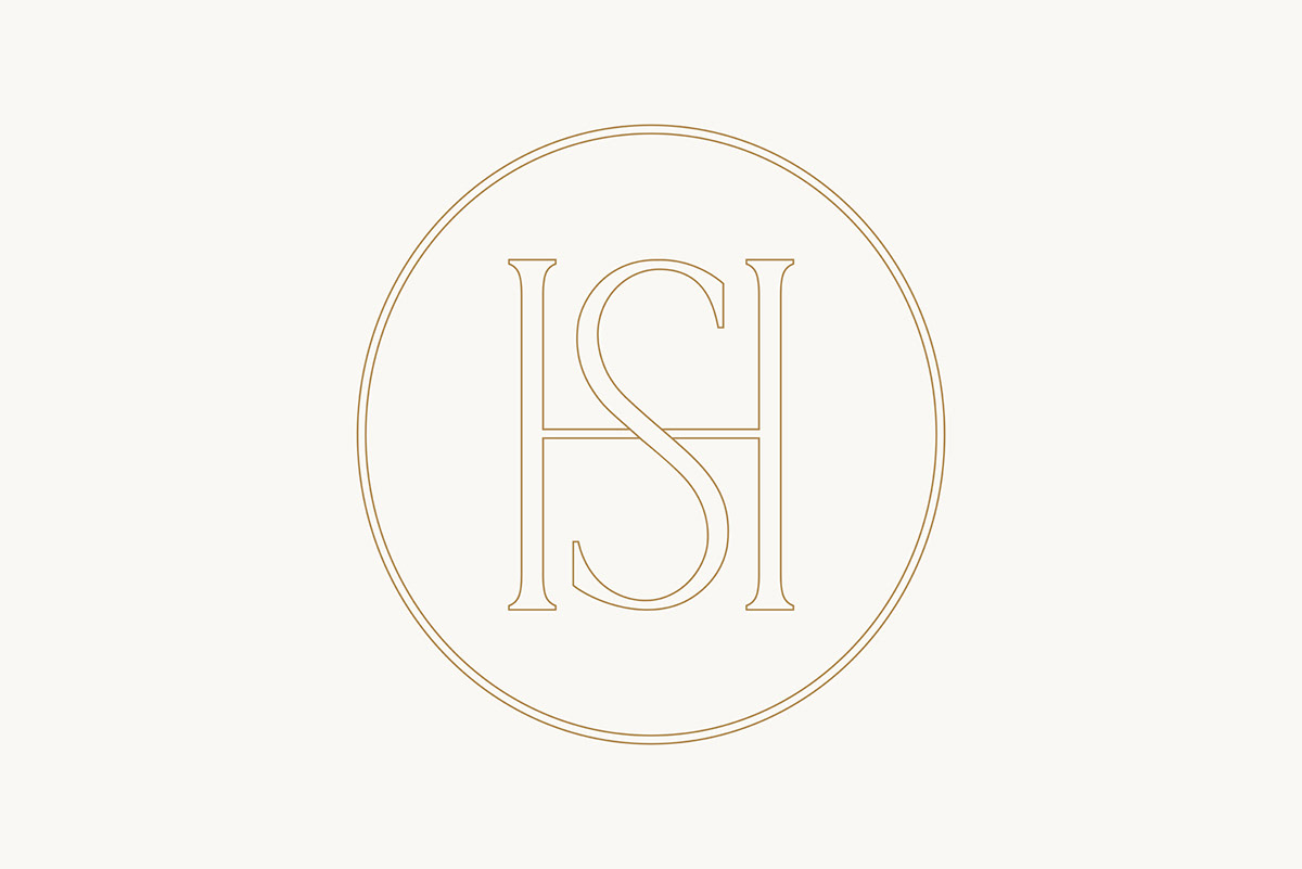 hotel restaurant brand identity monogram Hospitality Logo Design elegance navigation embossing