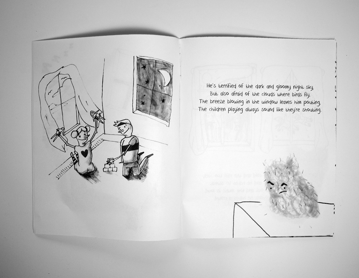 maeven Maeve Norton Pratt Institute dust bunny Picture book childrens book bunny book design books