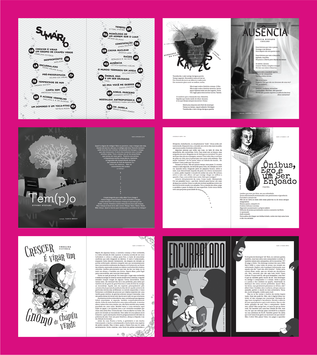 revista Capa design editorial Miolo cover magazine Independent autoria Ilustração