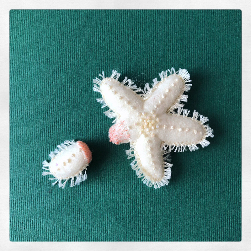 hine mizushima octopus felt art craft soft sculpture handmade starfish Exhibition  水島ひね