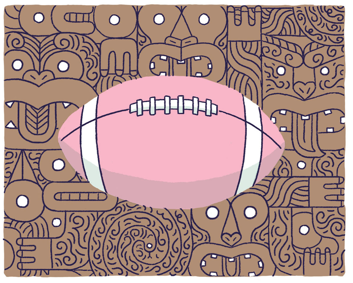 ILLUSTRATION  Rugby balloon sport Drawing  Totem magazine kid