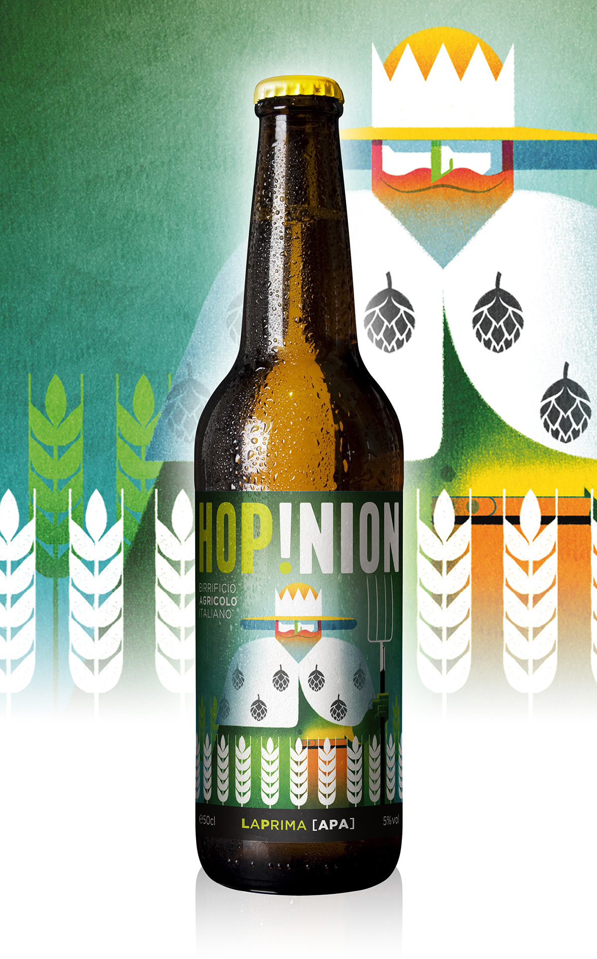 Label beer Hopinion