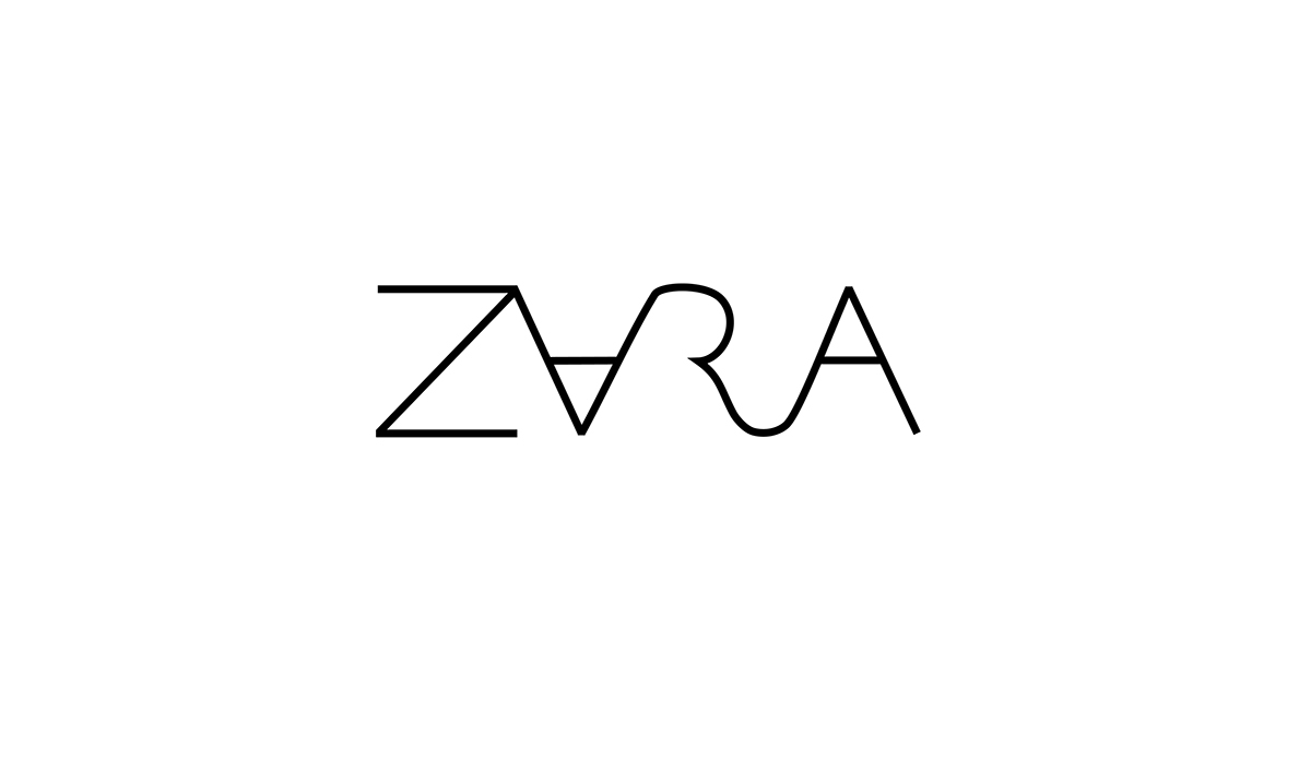 zara logoredesign Rebrand concept font logo
