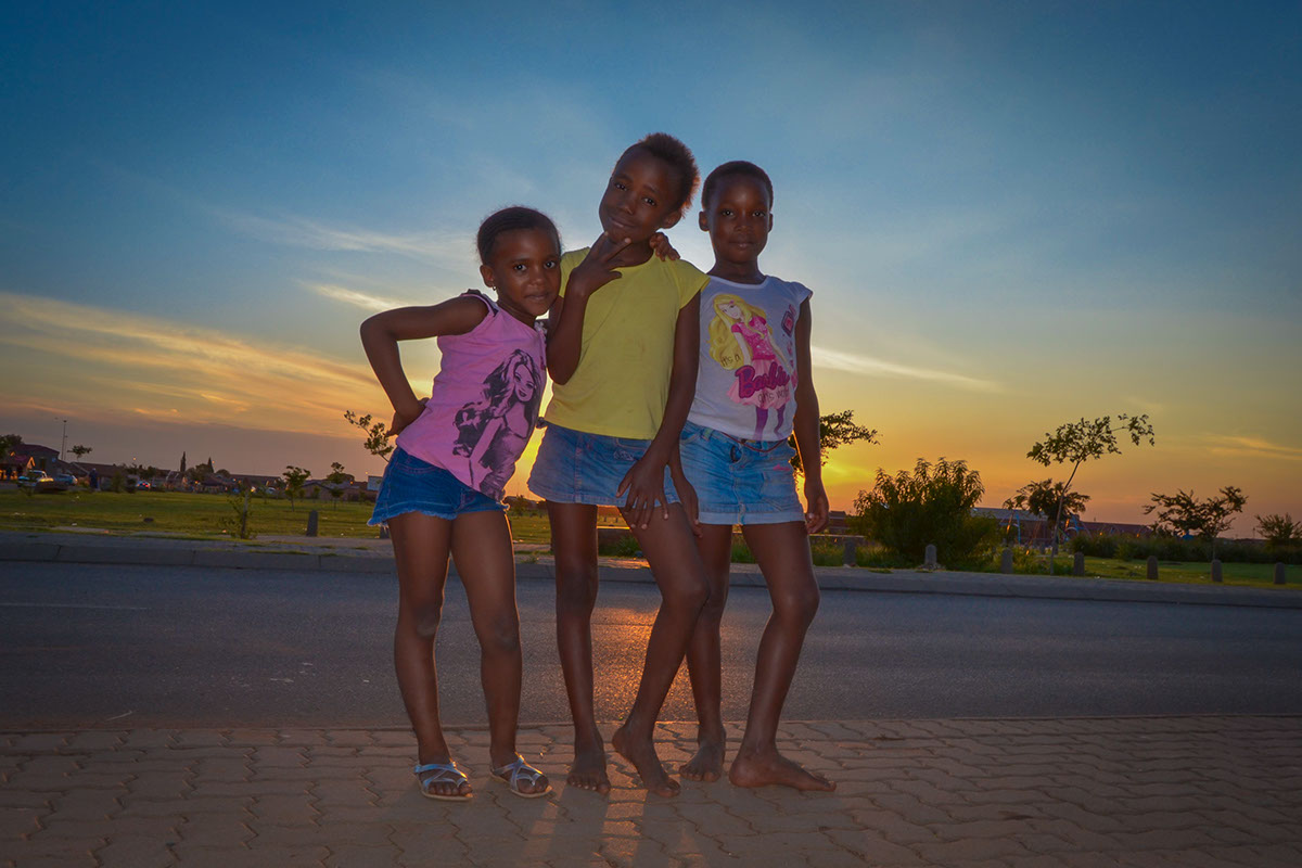 Photography  photojournalism  kids play architect Landscape color goldenhour southafrica africa