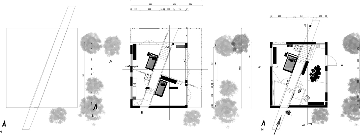 Contemporary  house Dynamism light building interior design  Marjorie Mohler mm sketch