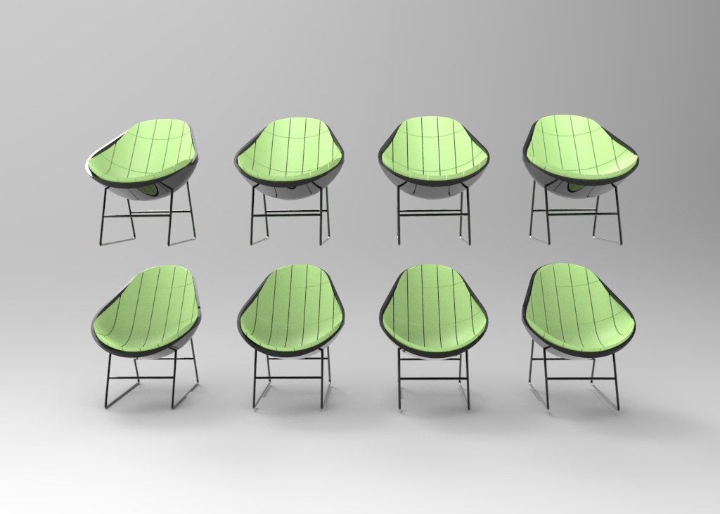 furniture product design  industrial design  chair armchair mexican furniture Acapulco Chair avocado