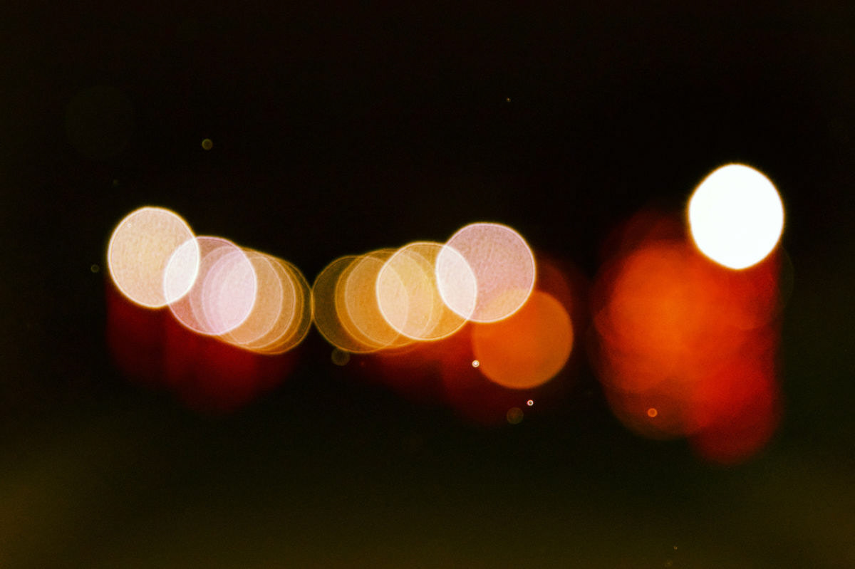 Abstract shot with bokeh in the night