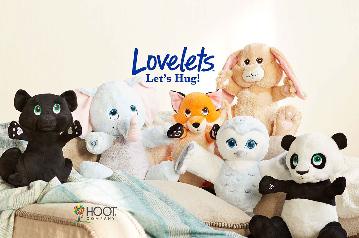 Stuffed Animal Design plushies cute animals hug Love cartoon character layout digital illustration toy company commercial art
