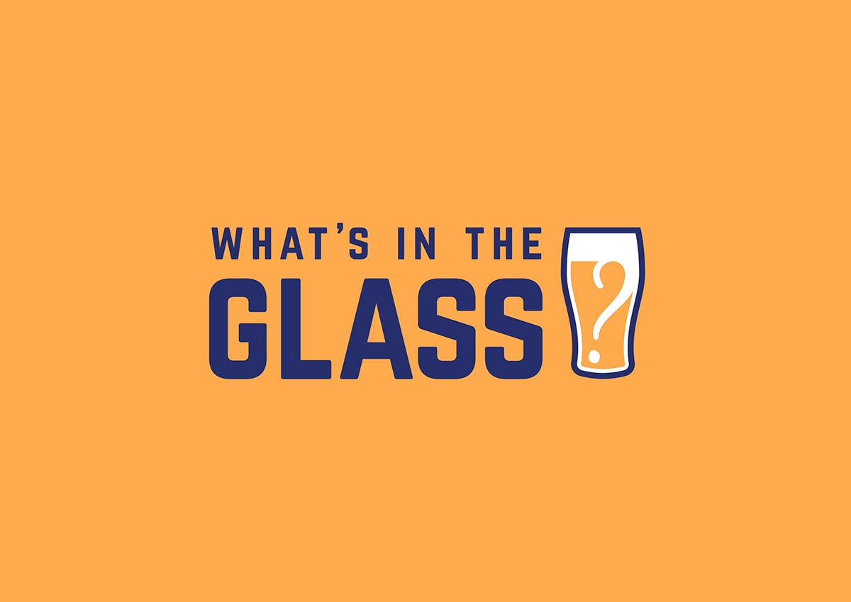 logo beer Birra glass question graphic brand