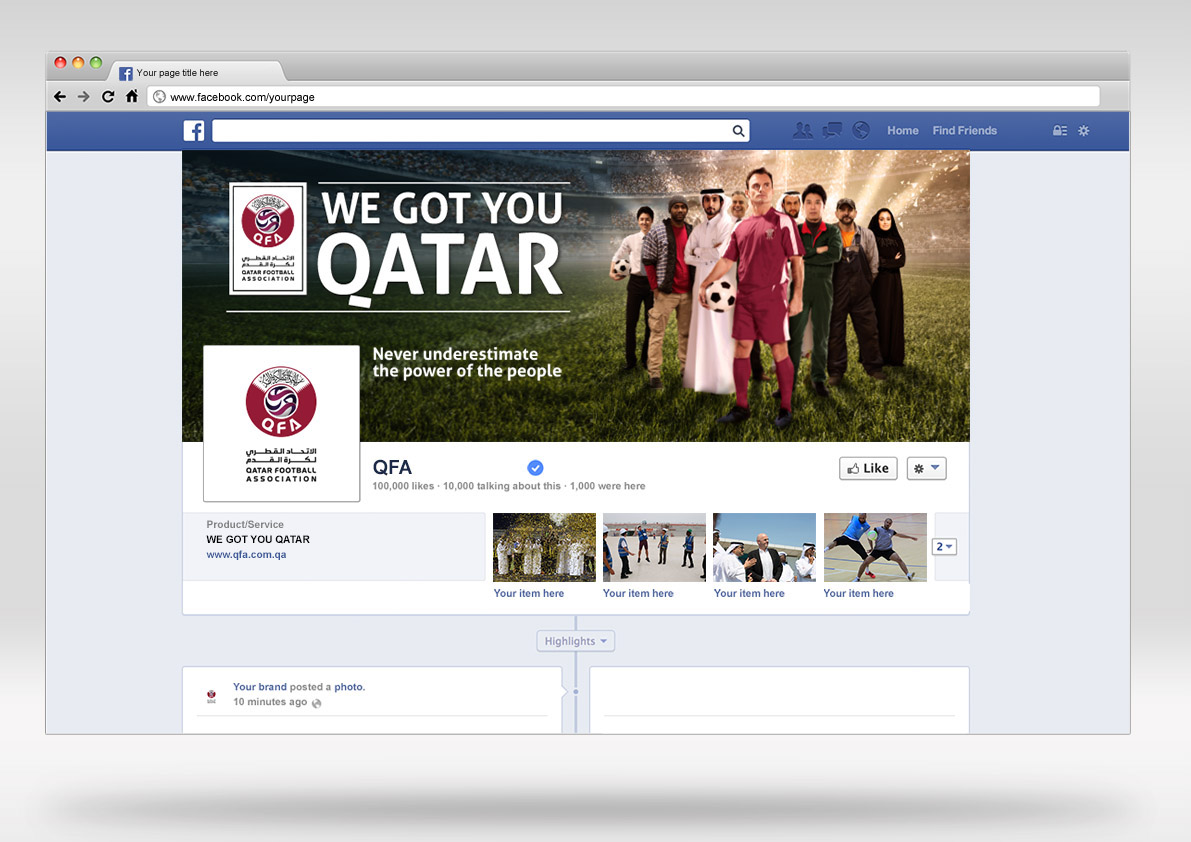 Qatar Football Association Qatar doha QFA football creative art direction  press ad champion sports