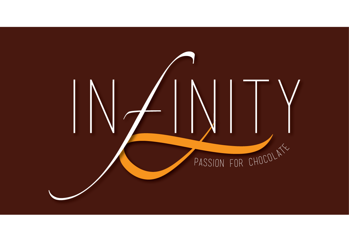 inifinity  chocolat  Packaging  orange  brown  logo