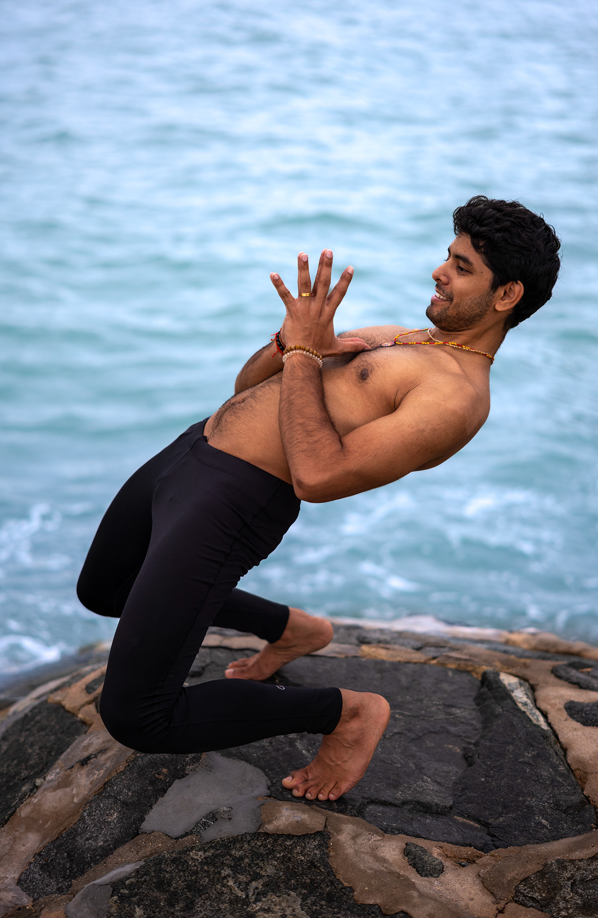 Yoga Wellness muscles stretch hata Flexibility man
