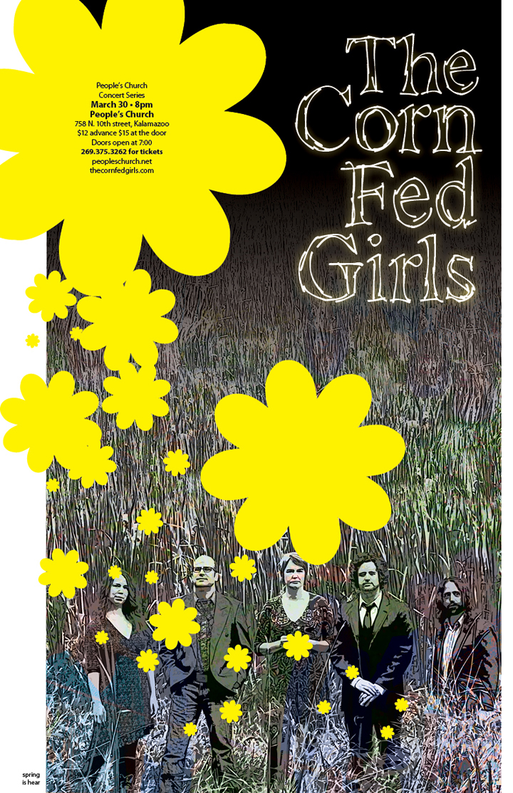 corn corn fed girls americana acoustic bluegrass posters country cd poster indie poste