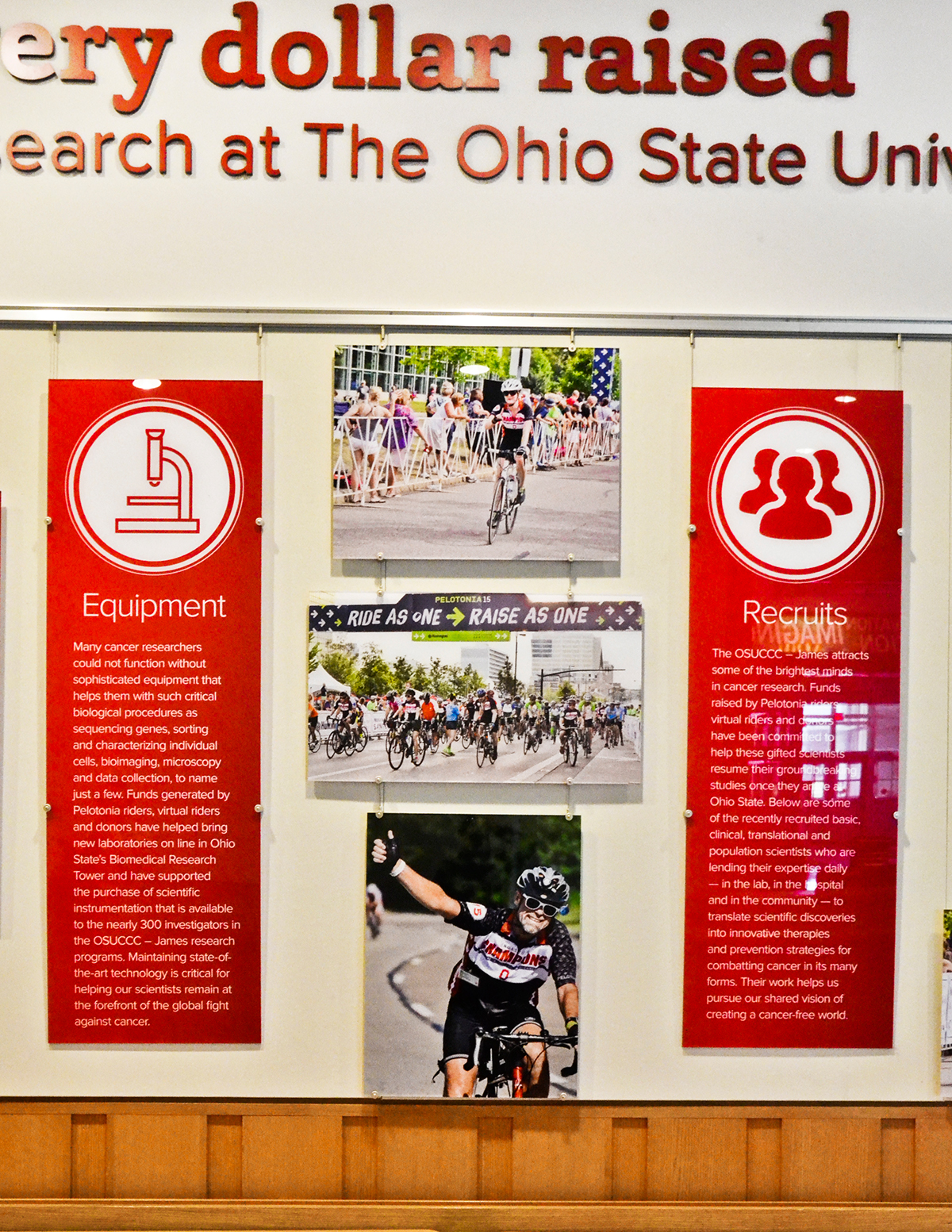 photo charity pelotonia Team Buckeye Biomedical Research wall Cycling bikes ohio columbus acrylic acrylic print print The James one goal