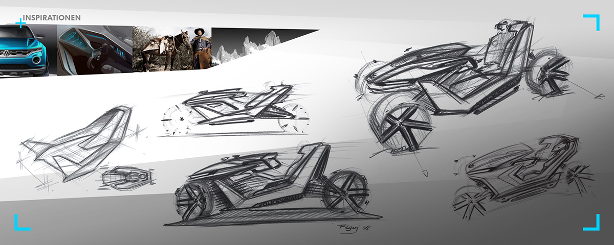 volkswagen Transportation Design sketching