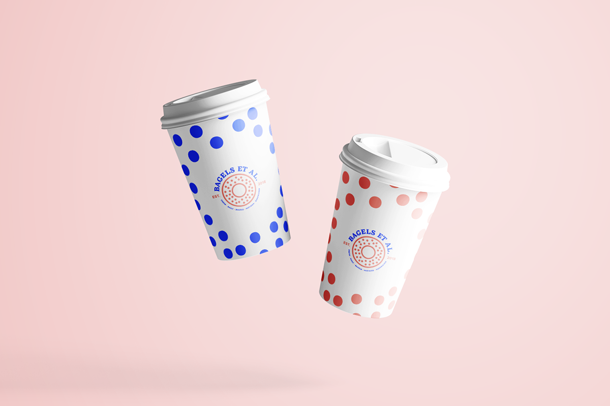 Adobe Portfolio brand identity logo graphic bakery bagel Coffee Food  drink art direction 