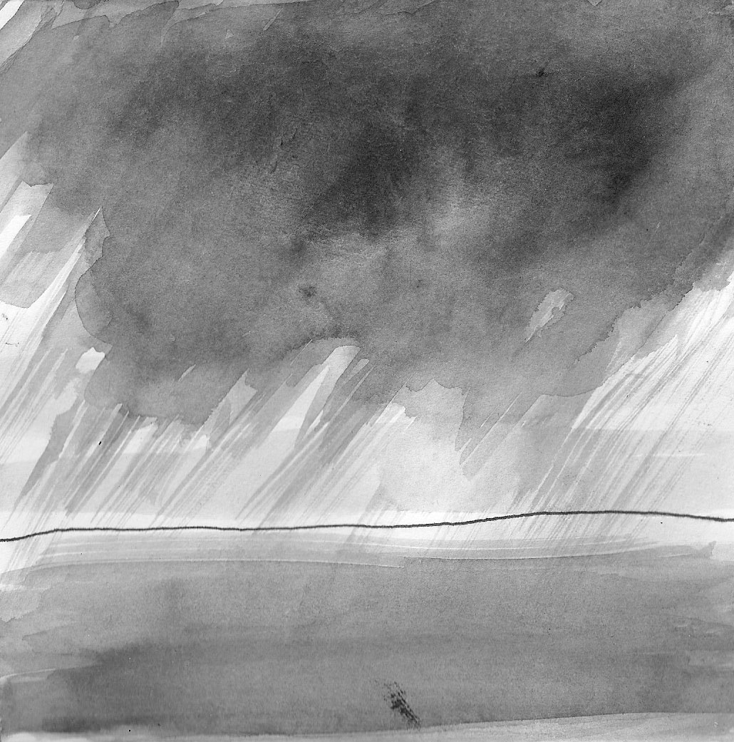 Travel sketch sketchbook sketches norway Sweden Natalia Oprowska Bike trip inspiration ink charcoal Landscape