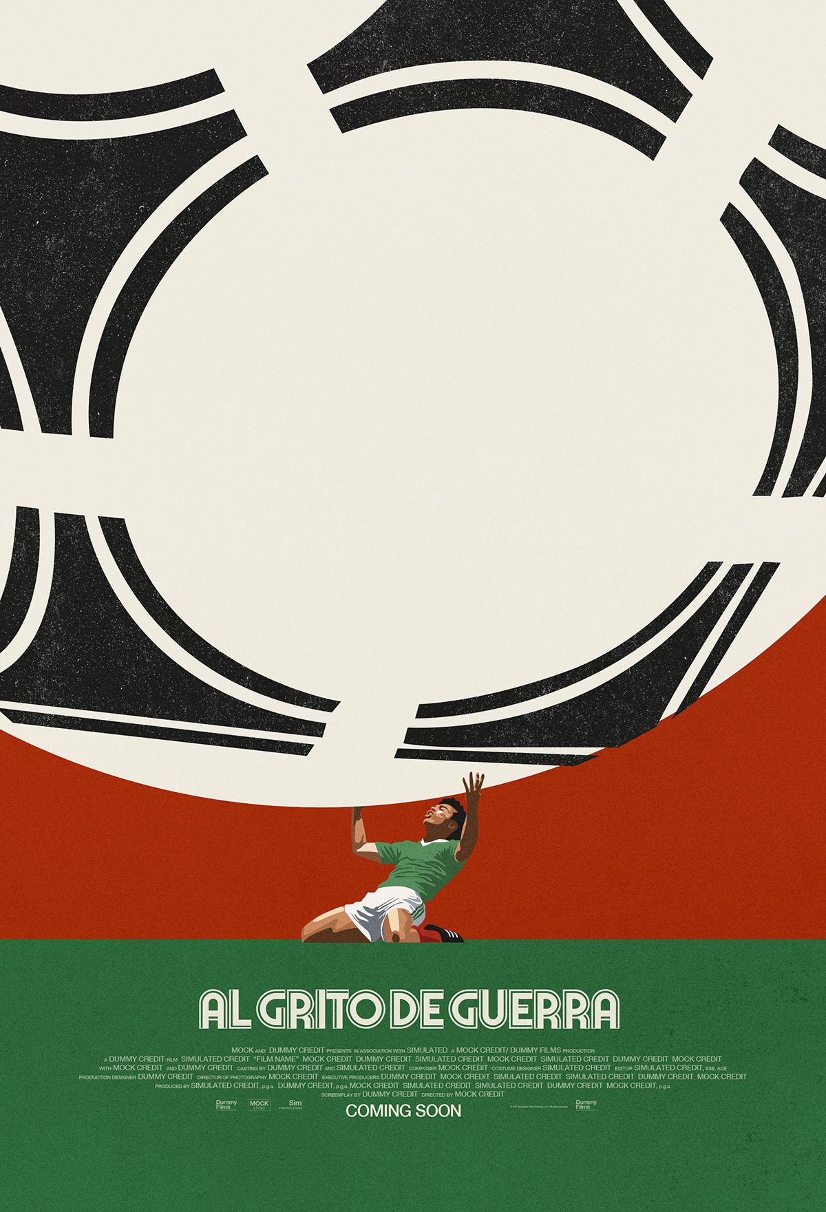 Behance feature football graphic design  key art mexico movie poster poster soccer world cup