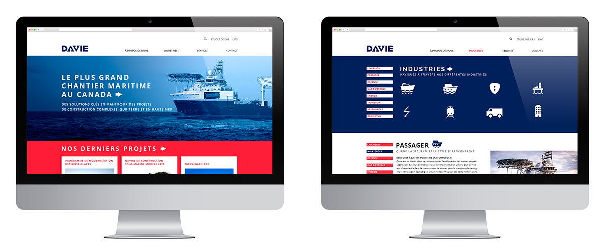 boat ship corporative design corpo corporative brochure print Web logo brand arrows flèches direction expertise precision
