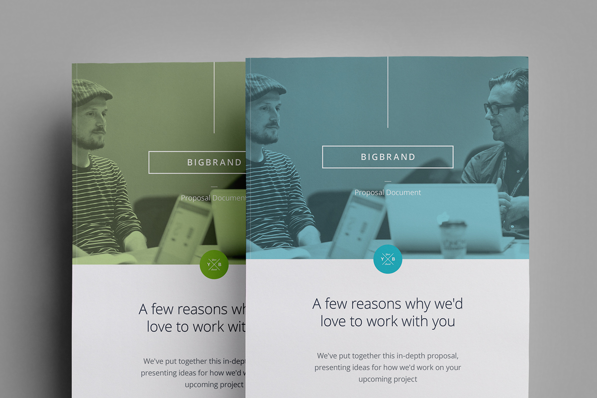 BigBrand Proposal Web quote brief brochure infographic agency studio pitch minimal logo design agency proposal Behance