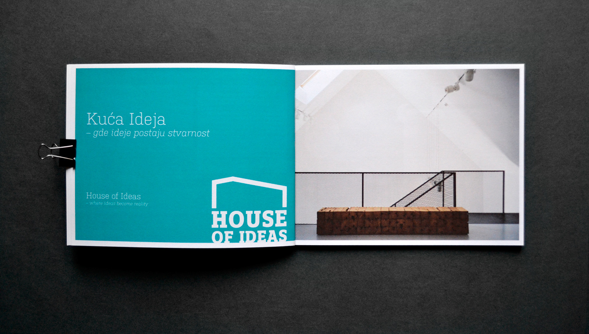 house art colony House of Ideas Logotype publication type clean minimal flat flat design