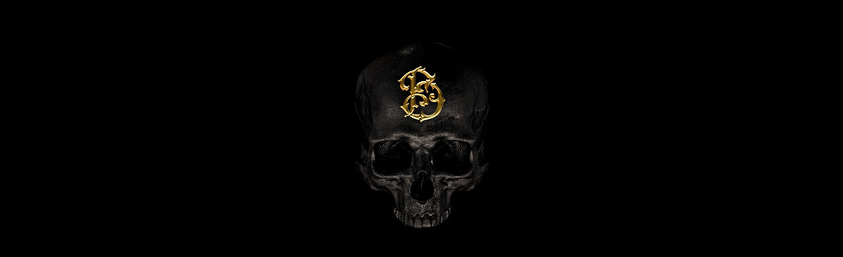 3D billelis gold greek Marble roman sculpture skeleton skull