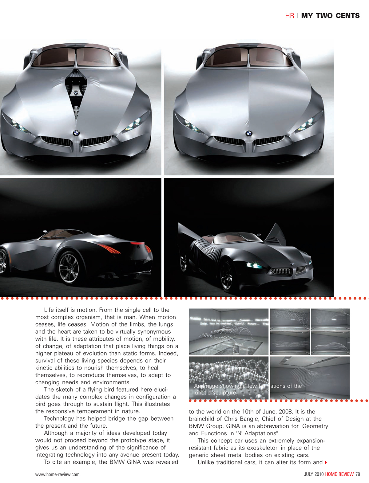 Adobe Portfolio Responsive design BMW GINA interactive morphing buildings Technology digital