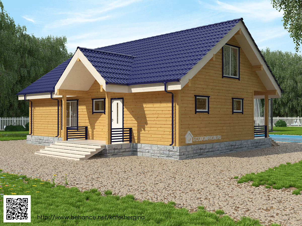 home house wood wooden timder ecodomprom Russia Moscow cabin block house
