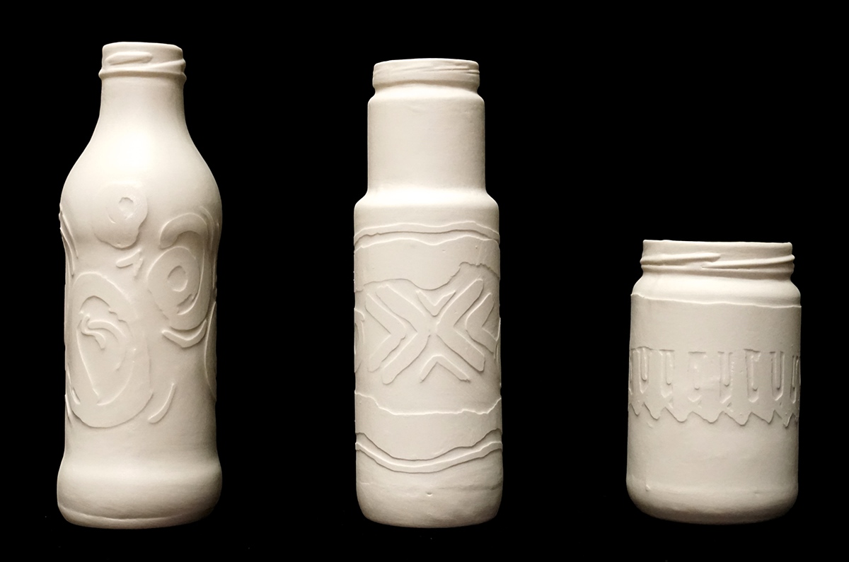 ceramics  porecelain Slipcasting bottles productdesign