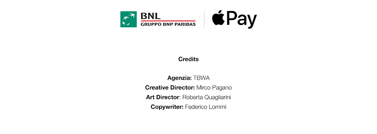 bnl apple pay Web Design  after effects photoshop branding  green square ADV
