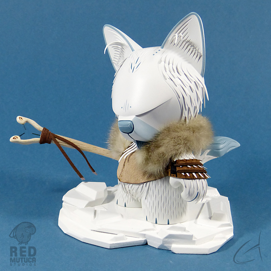art toy vinyl toy custom toy wolf Inuit fonzo ice