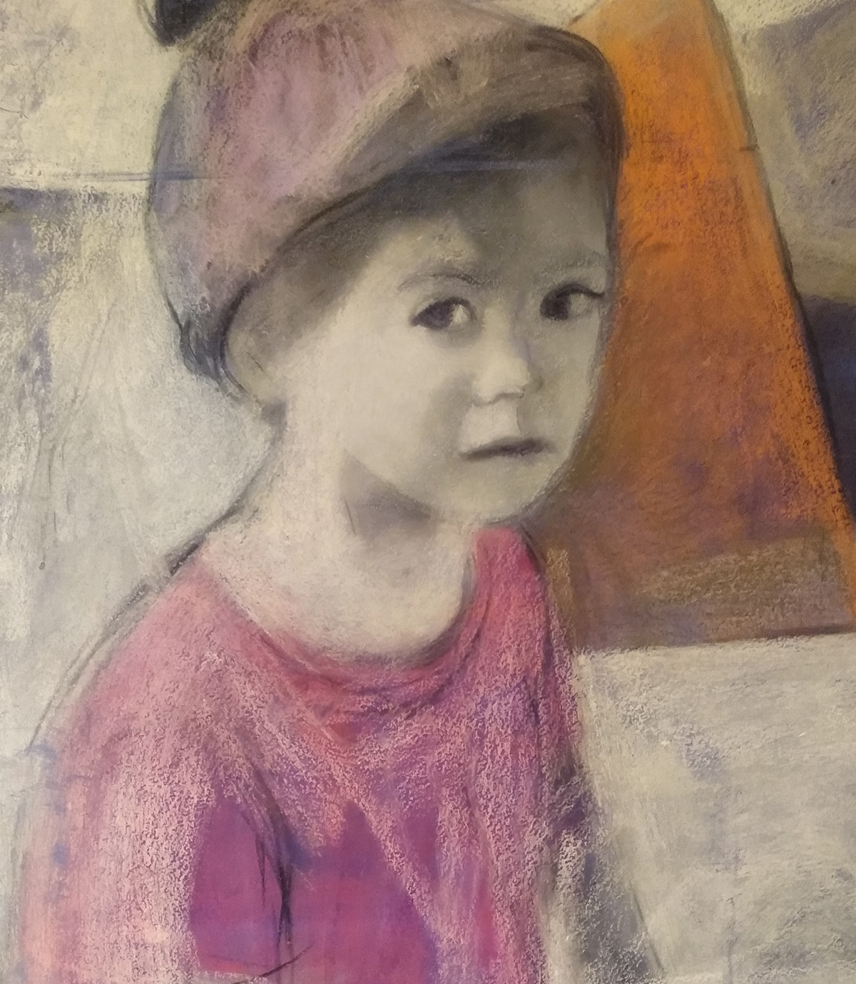 abstract artwork child drawning feeling girl ILLUSTRATION  painting   Portret art