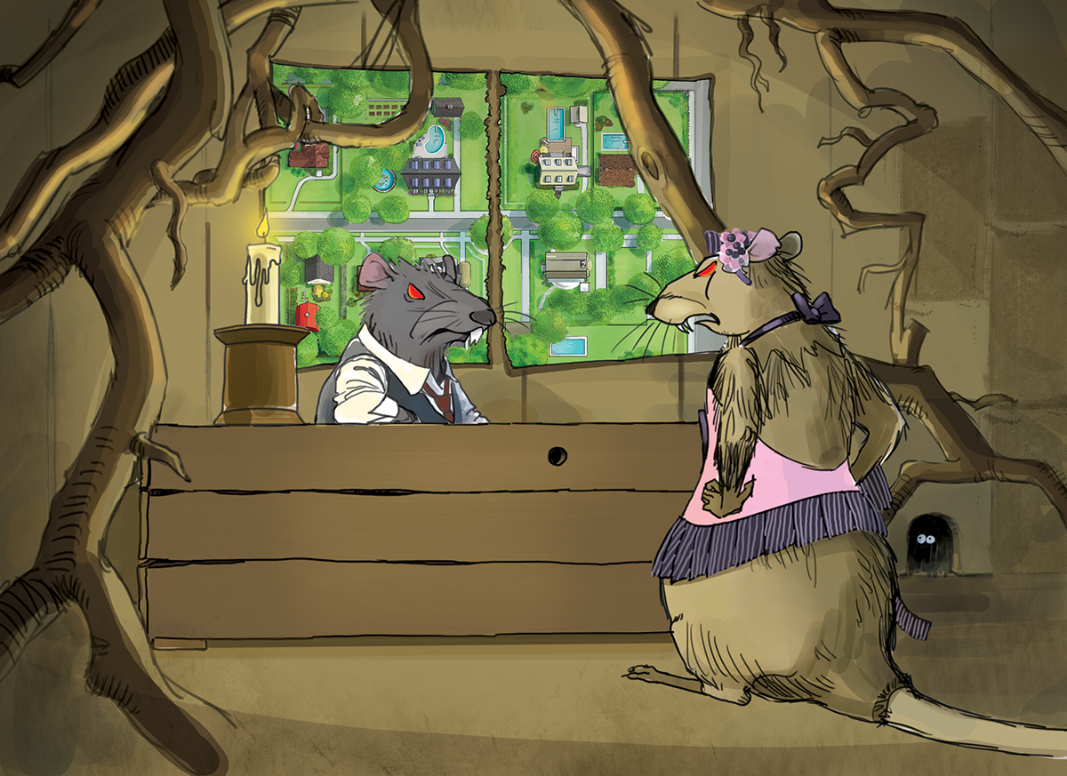 children's book Cat Rats squirrel Sally kitty Cheché kenilworth том