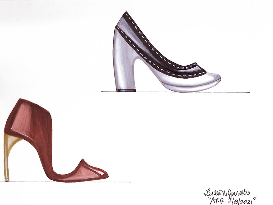 design drawings footwear shoes