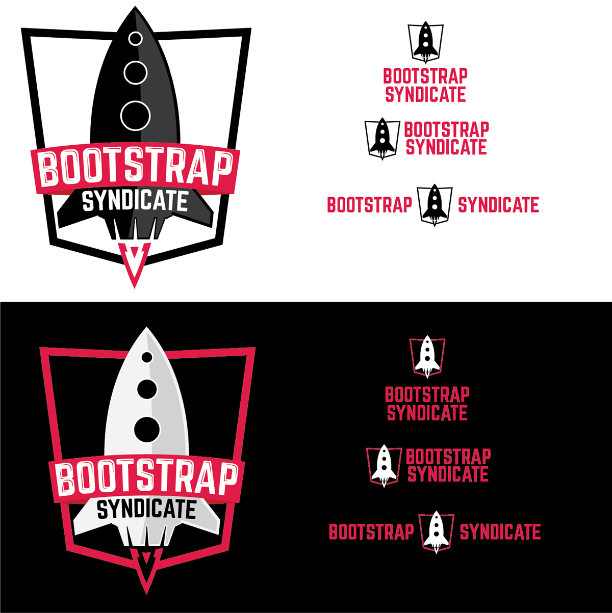 Illustrator logo rocket