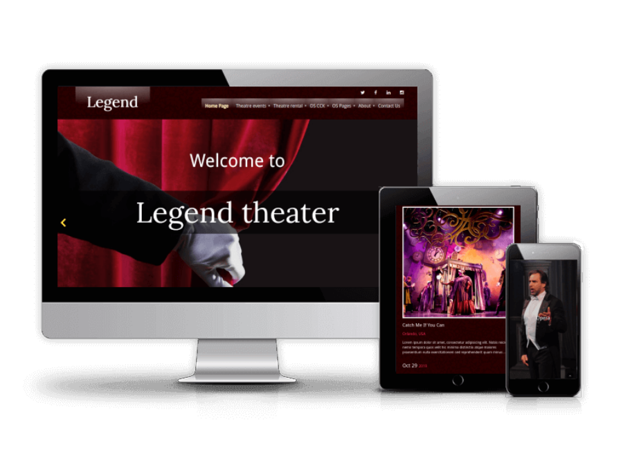 event template create event website create theater website Event Joomla Template responsive template Event Theme