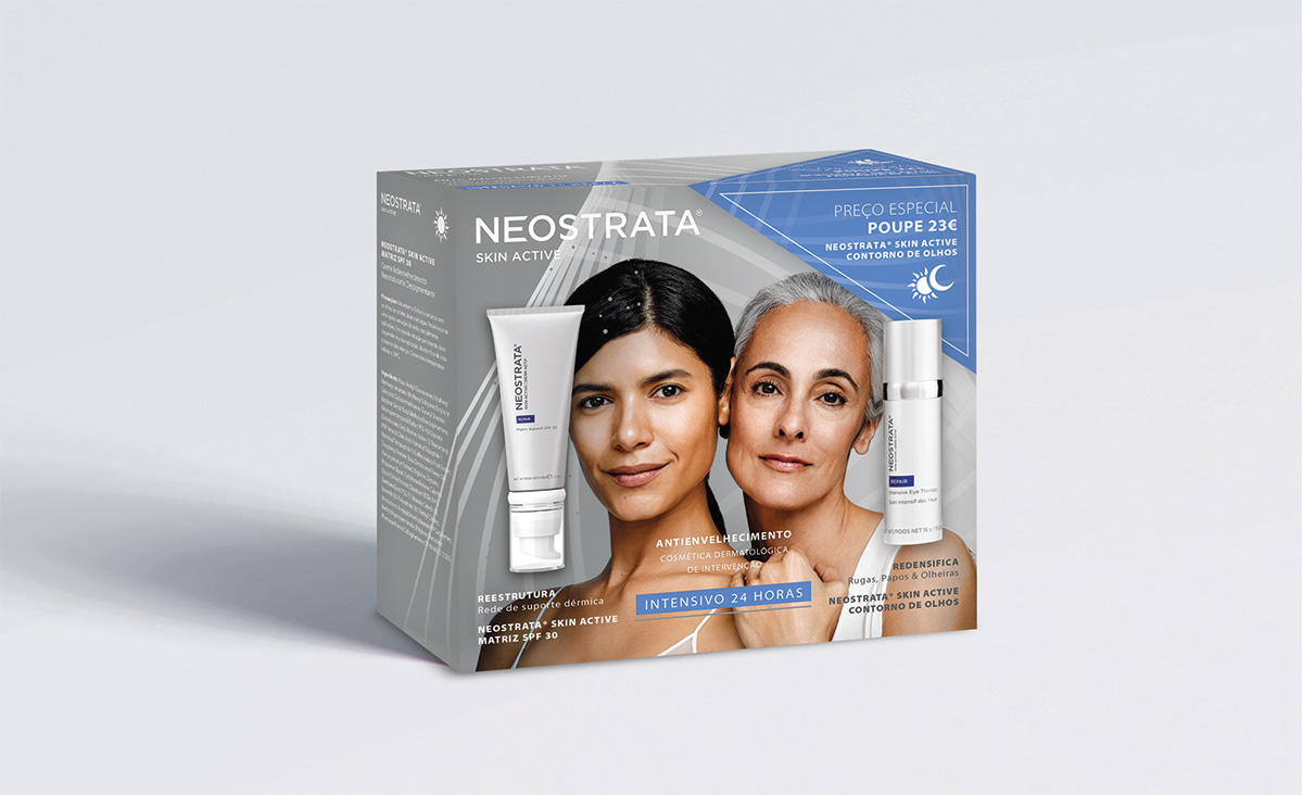 Cantabria designer graphic design  Image Editing Neostrata anti aging Pack Promocional Packaging packaging design Pharmaceutical promo packaging