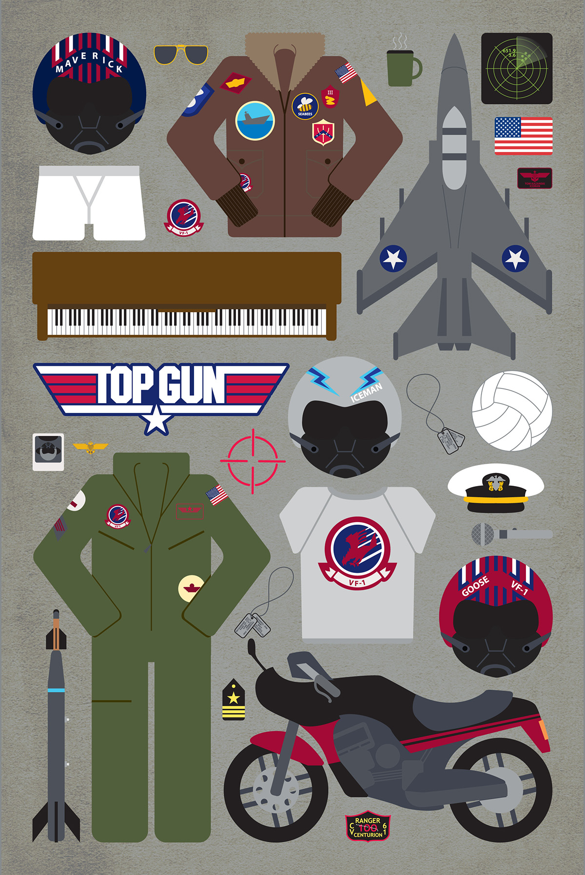 back to the future Top Gun Nike poster props MEMORABLE cartoon color mighty ducks forrest gump movie Movies films juno anchorman jurassic park