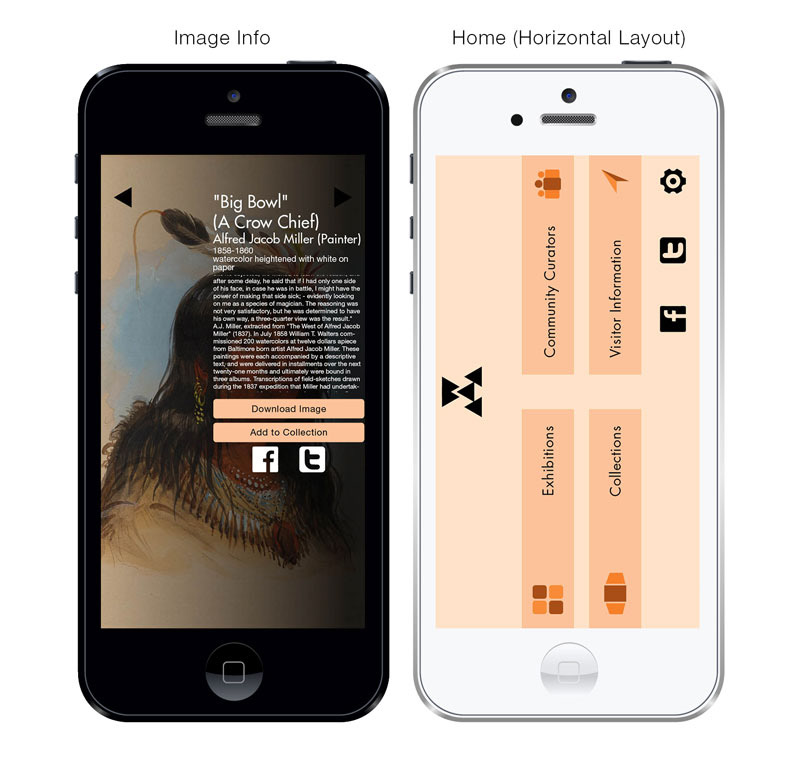 iphone5 app interactive design Mockup