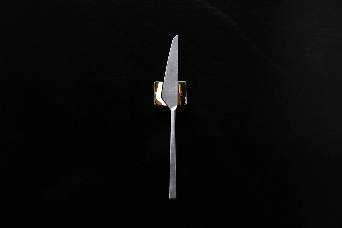 poise Daniel Kamp cutlery New Zealand Titanium 3d print Laser Sinter additive manufacturing dining ware contemporary