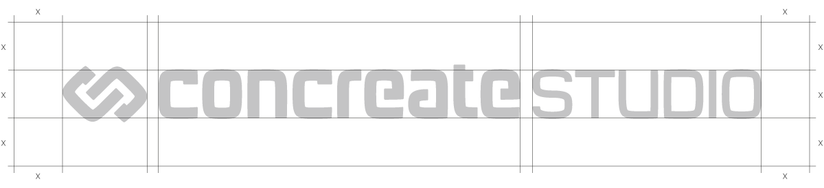 Concreate Studio logo Logo Design stationary favini Visual Idendity type design