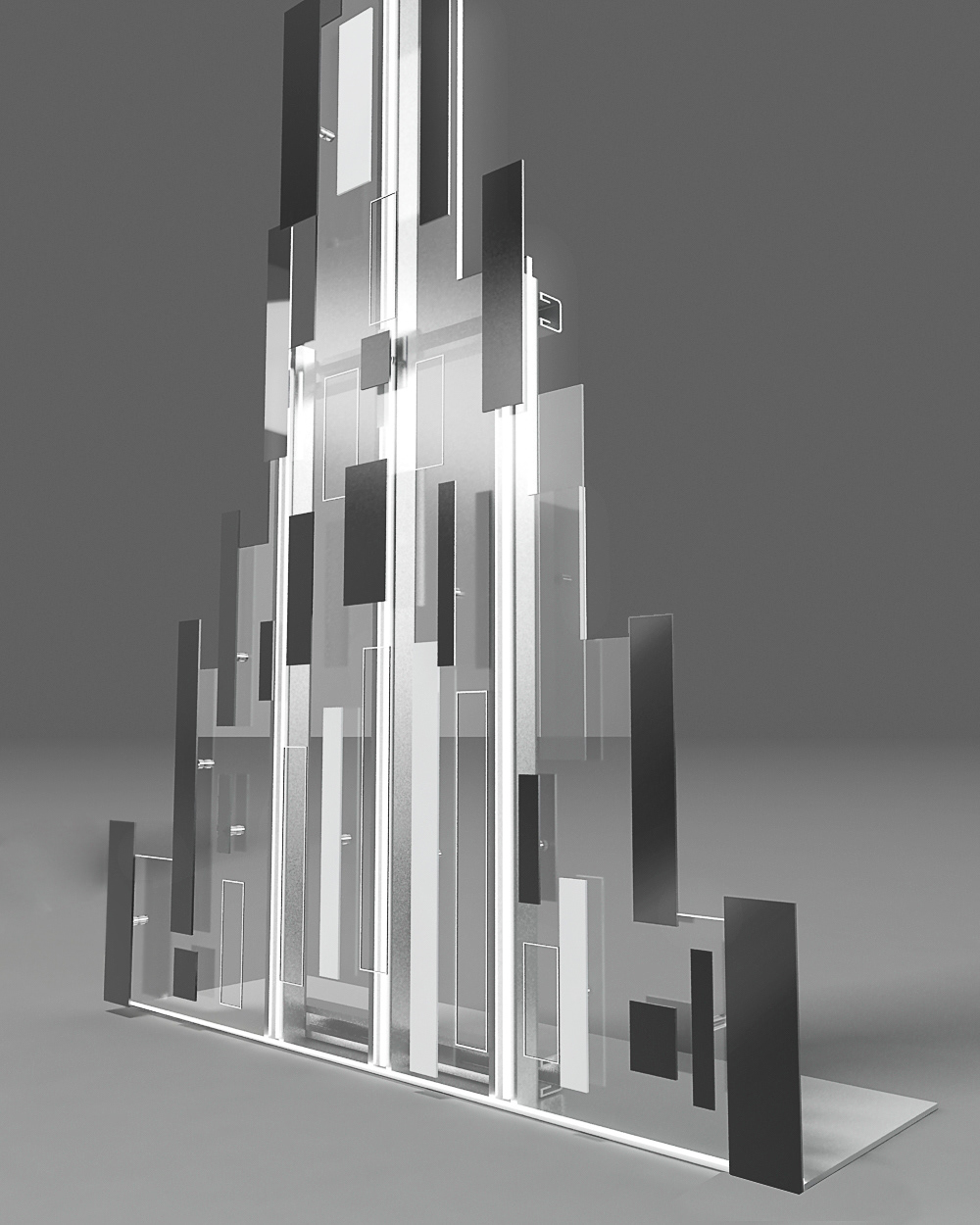 sculpture eiffel tower visual merchandisig Window Display Display led acryilic store