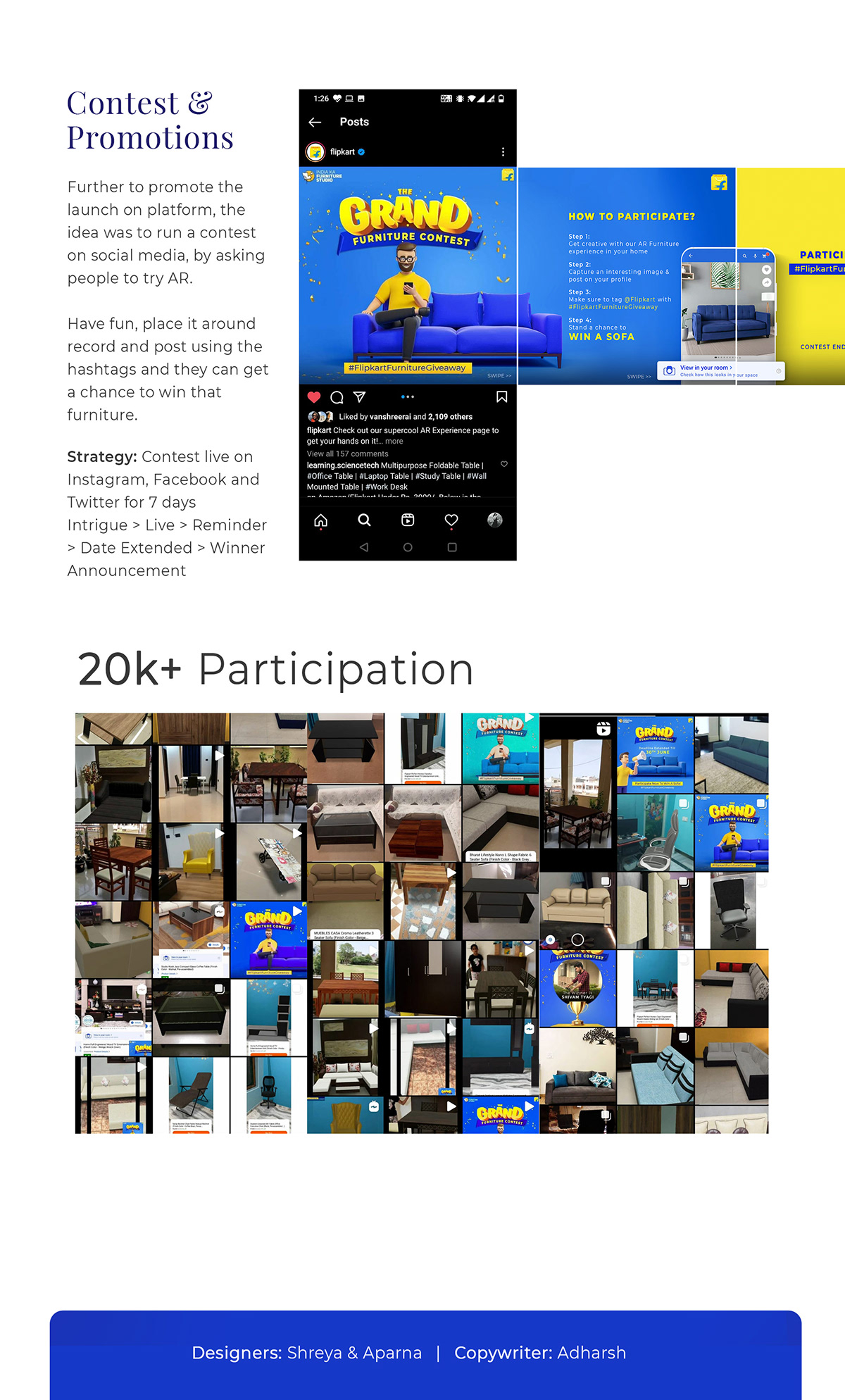 augmented reality contest design Experience Page ideation Interaction design  ui design UI/UX wireframing
